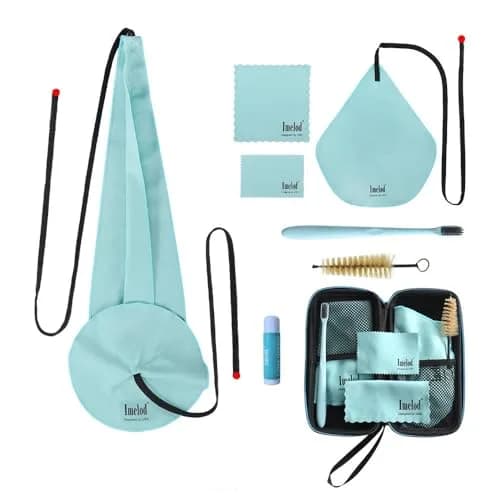 Imelod Saxophone Cleaning Kit with Case for Alto Tenor Clarinet Flute | Complete Wind & Woodwind Care thumbnail 1