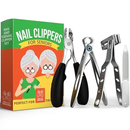 Healthy Seniors 360° Swivel Clipper Set for Diabetics and Weak Hands | Pain-Free Nail Care (70-120 chars) thumbnail 1