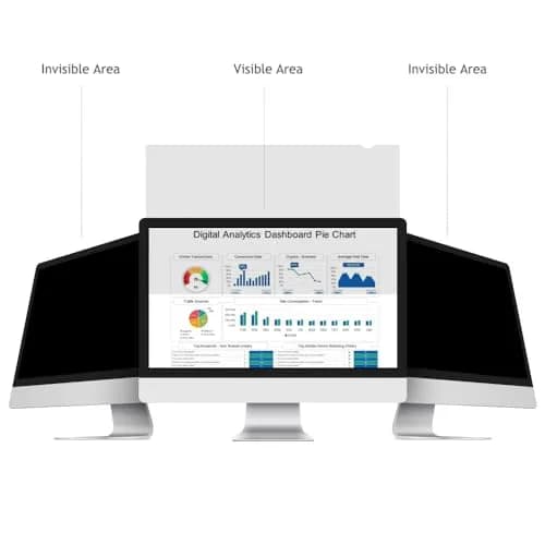 WELINC 24 Inch - 16:9 Aspect Ratio - Computer Privacy Screen Filter for Widescreen Monitor - Anti-Glare - Anti-Scratch Protector Film - Protects Your Eyes from Harmful Glare and Blue Light | 24 inch Widescreen (16:9) thumbnail 2