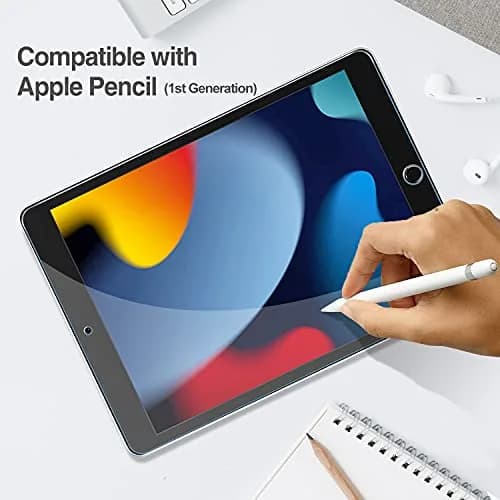 ProCase 2 Pack Screen Protector for iPad 10.2 Inch (9th/8th/7th Gen) - 25mm (0.98 Inch) | 9H Hardness Tempered Glass, Ultra Clear, Scratch Resistant, Bubble Free Install thumbnail 4