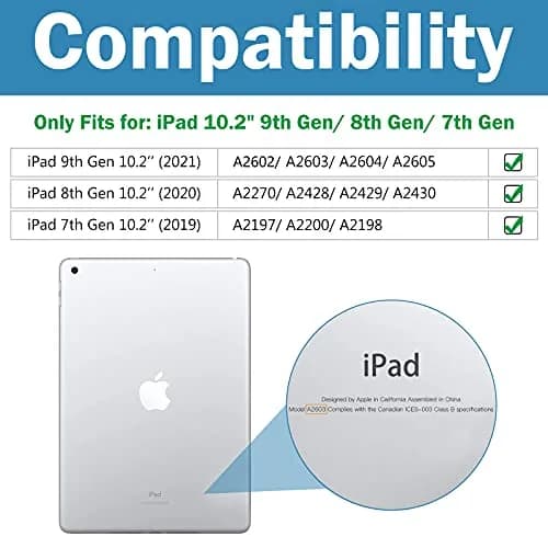 ProCase 2 Pack Screen Protector for iPad 10.2 Inch (9th/8th/7th Gen) - 25mm (0.98 Inch) | 9H Hardness Tempered Glass, Ultra Clear, Scratch Resistant, Bubble Free Install thumbnail 2