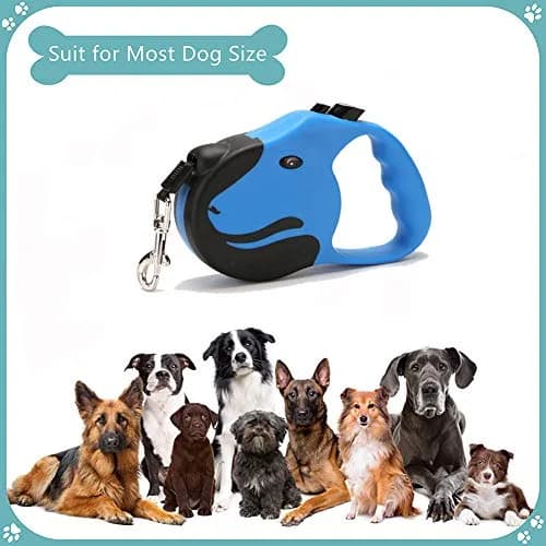 Emoly Retractable Dog Leash 16.5ft | Tangle-Free Heavy Duty Nylon & Reflective Handle thumbnail 5