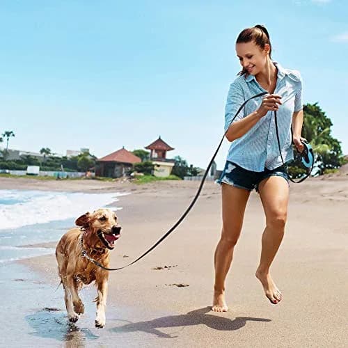 Emoly Retractable Dog Leash 16.5ft | Tangle-Free Heavy Duty Nylon & Reflective Handle thumbnail 7