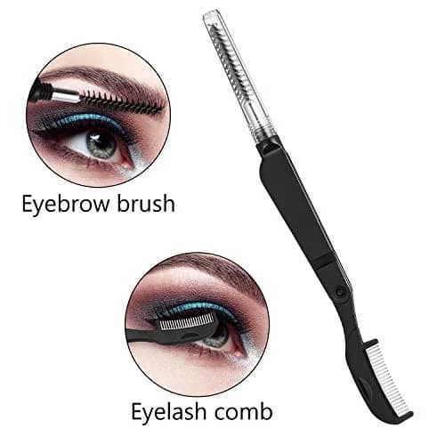 Boao 4 Pcs Eyelash Separator Tool Kit Foldable Eyelash and Eyebrow Combs | Stainless Steel & Plastic, Compact & Travel-Friendly thumbnail 2