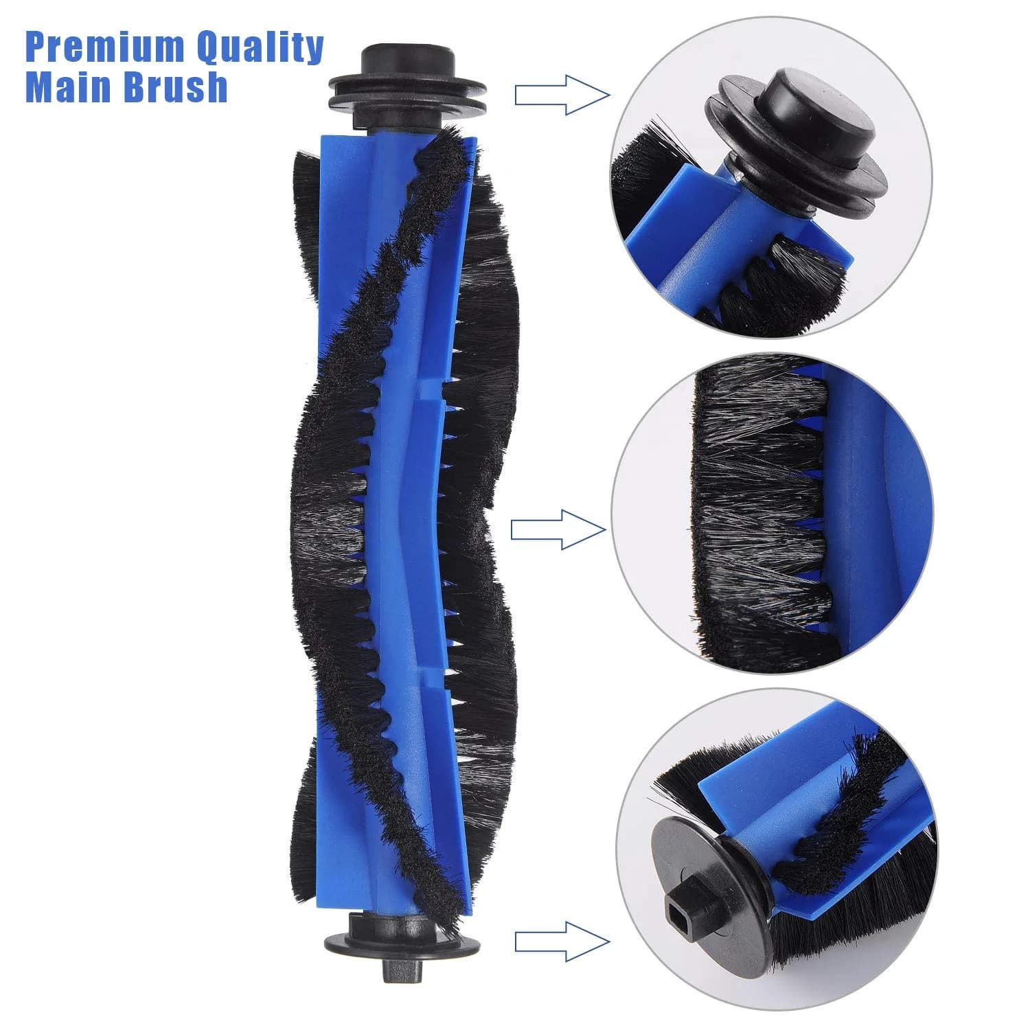 LesinaVac Replacement Parts for Eufy RoboVac 11S Max, 15C Max, 30C Max, 35C Max, 15T Max, 39 Max, G10, G20, G30 Edge, Verge, Hybrid Vacuum Cleaner (2+6+1+12 Pack) - view 3