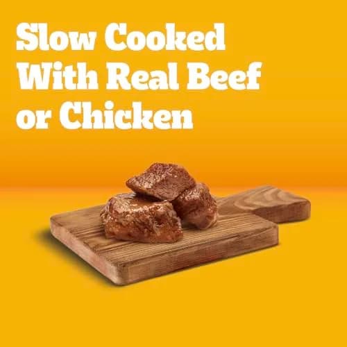 Pedigree Chopped Dinner Wet Dog Food, Chicken & Beef, 13.2 oz | Complete Adult Nutrition, Hydration Support thumbnail 3