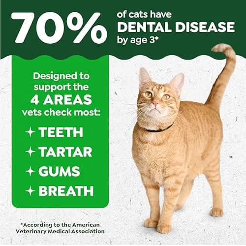 Greenies Feline Natural Dental Cat Treats Tempting Tuna Flavor 21 oz (595 g) | Vet-Recommended Oral Care - view 2