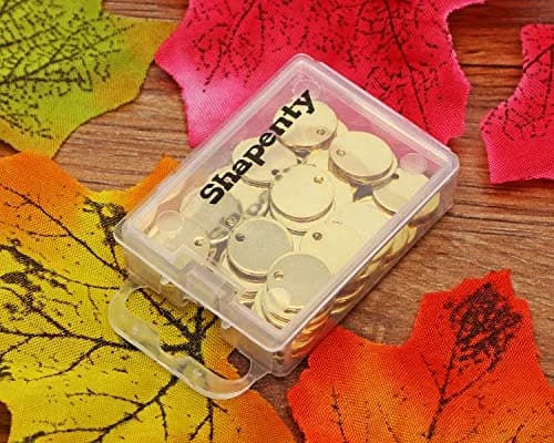 Shapenty Small Round Stainless Steel Flat Blank Stamping Tag Pendants 10MM | DIY Jewelry Charms thumbnail 6