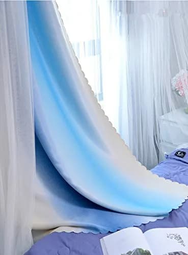 Yancorp Rainbow Curtains for Girls Bedroom 52"W x 84"L | Starry Sky Effect with Grommet Top thumbnail 5