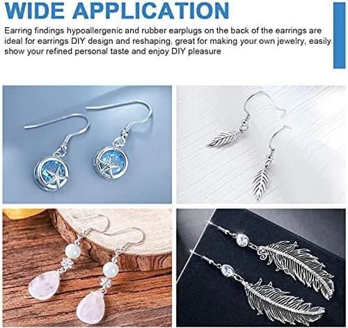 MENKEY Sterling Silver Earring Hooks 120 PCS | Hypoallergenic Jewelry Findings for DIY thumbnail 5