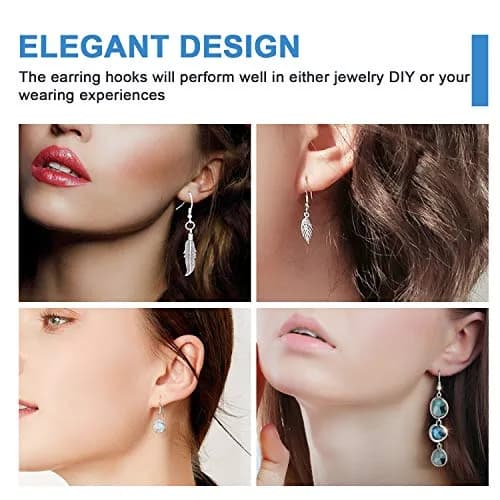 MENKEY Sterling Silver Earring Hooks 120 PCS | Hypoallergenic Jewelry Findings for DIY thumbnail 6