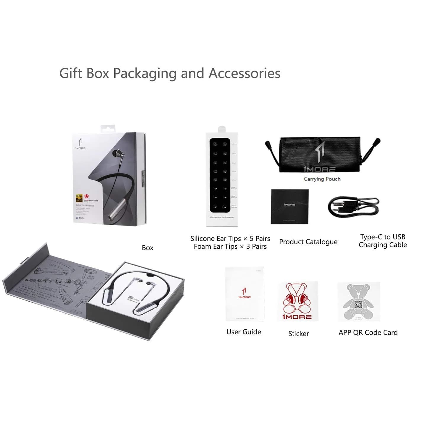 1MORE Triple Driver Neckband Earbuds Gold, Silver | Hi-Res LDAC Wireless Sound Quality - view 7