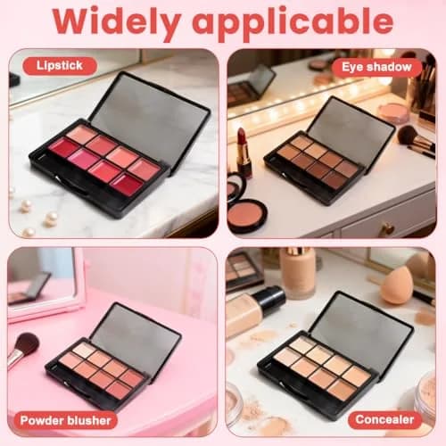 Elandy Cosmetic Case Black 90*58*11mm | Portable DIY Makeup Organizer with Mirror thumbnail 4