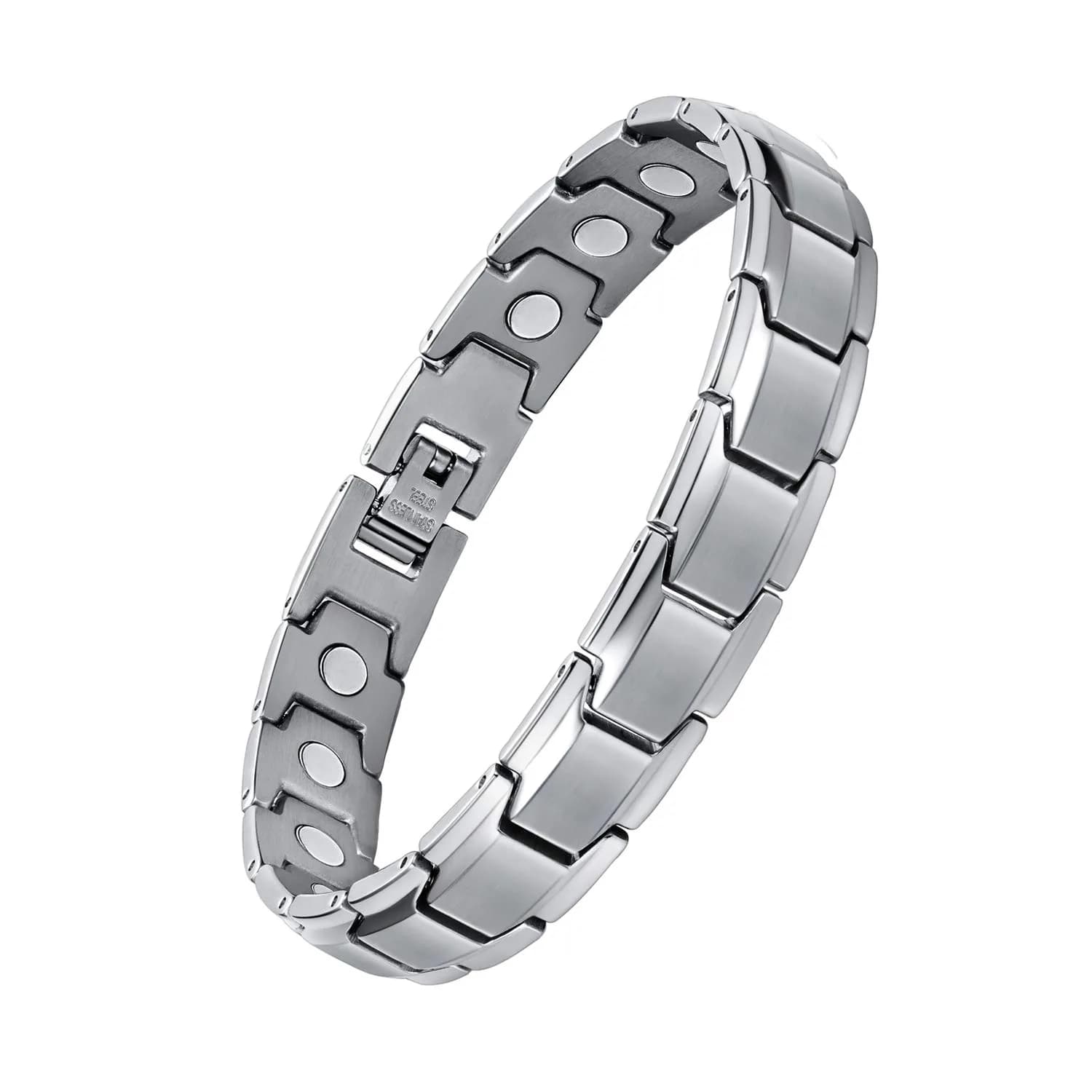 Feraco Magnetic Bracelet Titanium Steel 22cm (8.66 inch) | 18 Neodymium Magnets - main product image