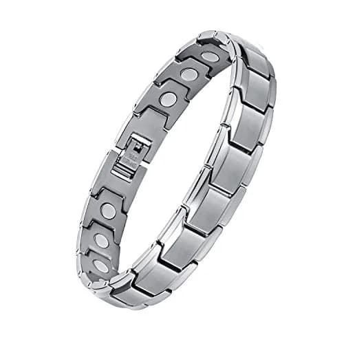 Feraco Magnetic Bracelet Titanium Steel 22cm (8.66 inch) | 18 Neodymium Magnets thumbnail 1