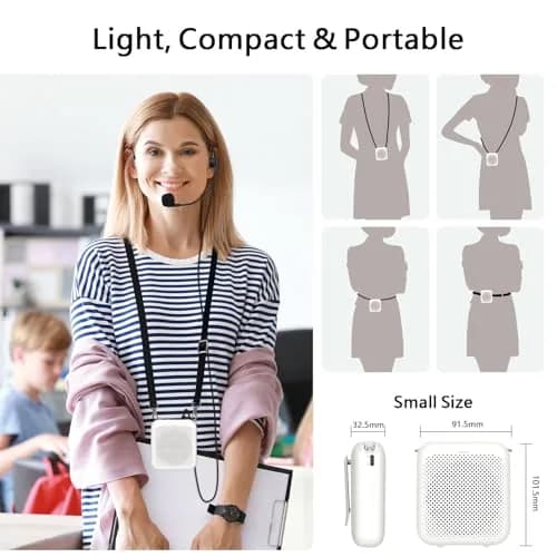 Norwii Portable Voice Amplifier with Wired Microphone Headset | 10W Loud & Clear Sound thumbnail 9