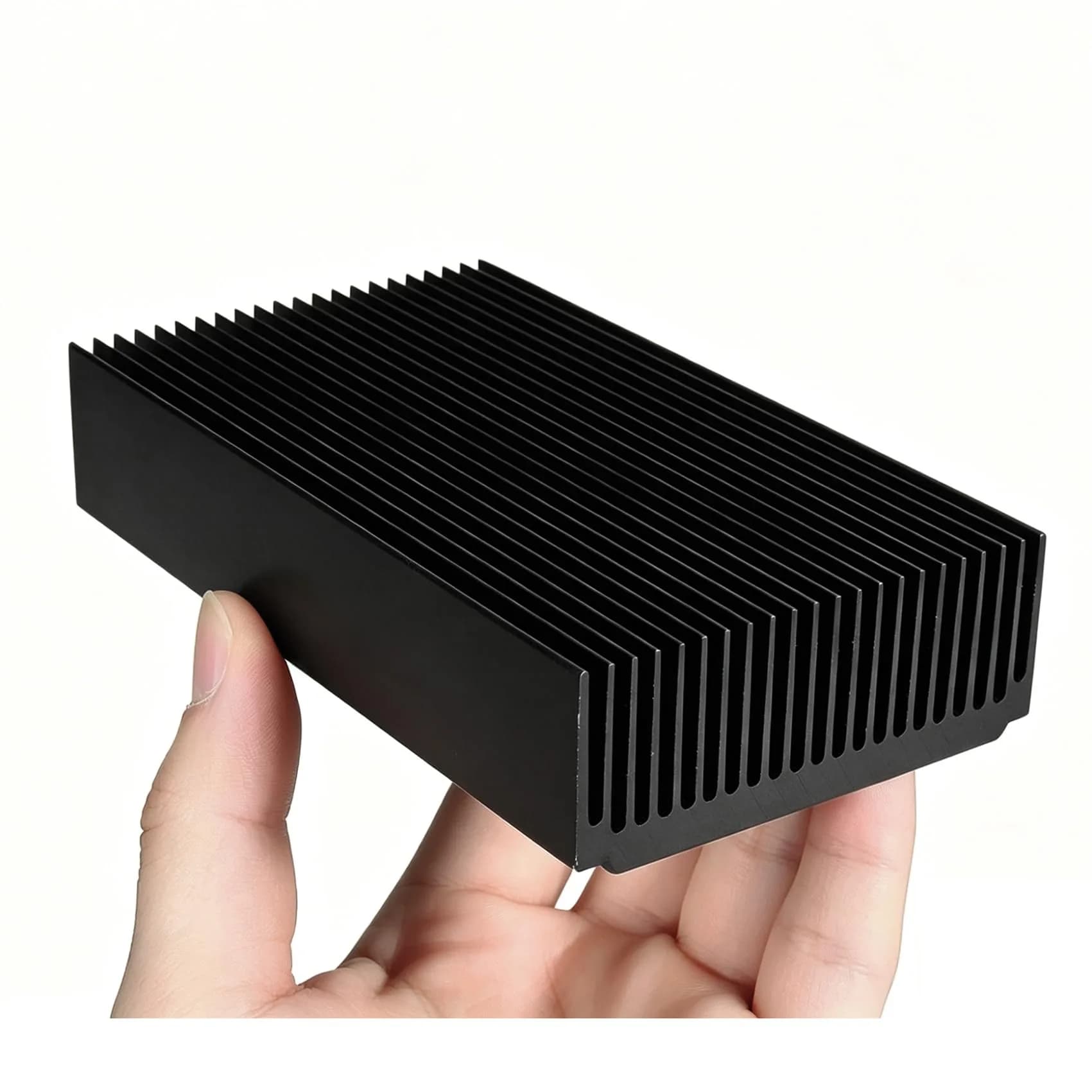 Awxlumv Black Aluminum Heatsink 120x69x27mm (4.72"x2.72"x1.06") | Efficient Heat Dissipation for Electronics - view 5