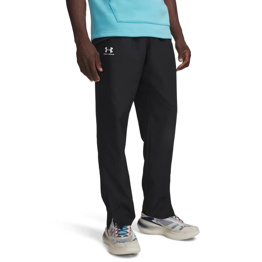 Under Armour Woven Vital Workout Pants Black (001) | Slim Fit, 31.75" Inseam, Lightweight Polyester — Black (001)/Onyx White
