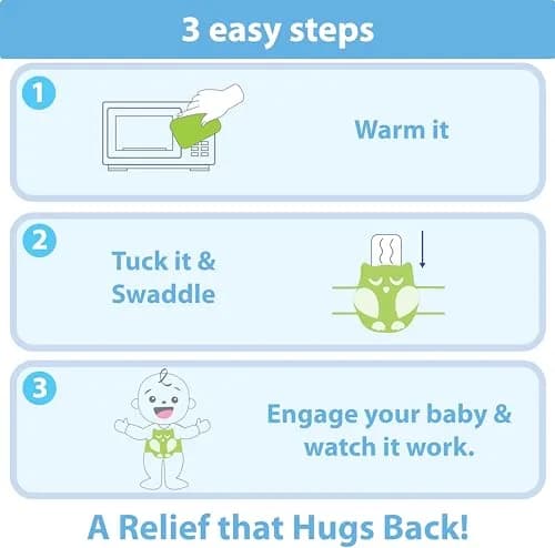 bebon Belly Hugger Infant Gas & Colic Relief Wrap with Heatable Gel Pack | 1 Count thumbnail 5