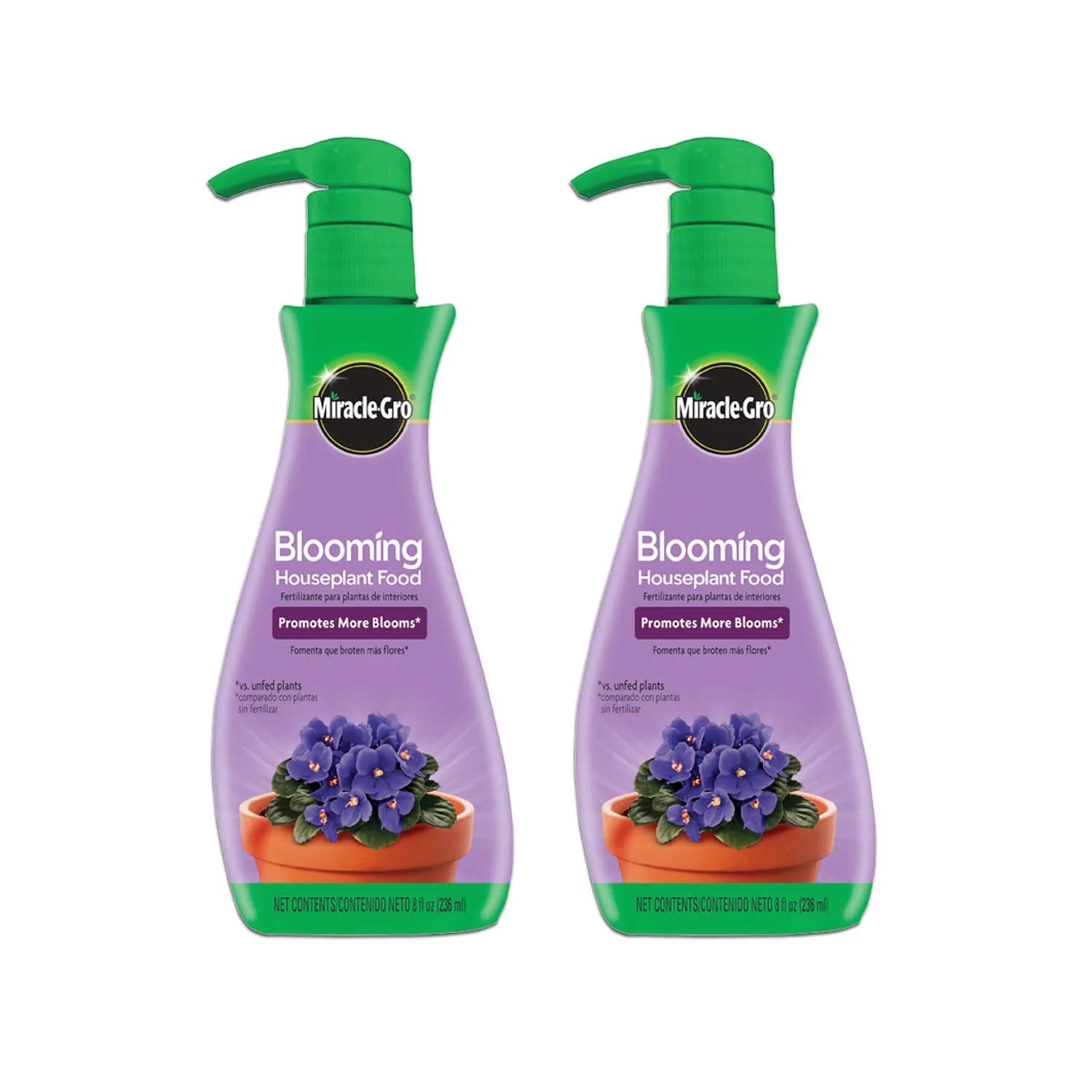 Miracle-Gro Blooming Houseplant Food, 237ml (8 fl. oz.) | Promotes More Blooms Instantly — (8 fl oz each)