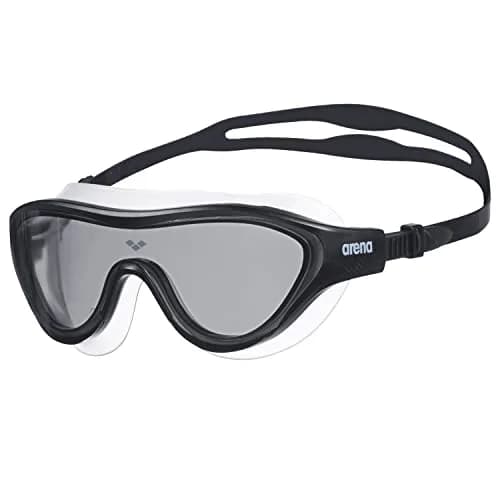 ARENA Unisex The One Swim Mask Large Fit Polycarbonate Non-Mirror Lens Smoke/Black | Comfortable, Crystal-Clear Vision thumbnail 1