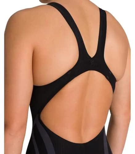 ARENA Women's Powerskin Carbon Core FX Open Back Racing Swimsuit, US Size 34 | Full Body Short Leg Athletic Tech Suit, Black/Gold thumbnail 5