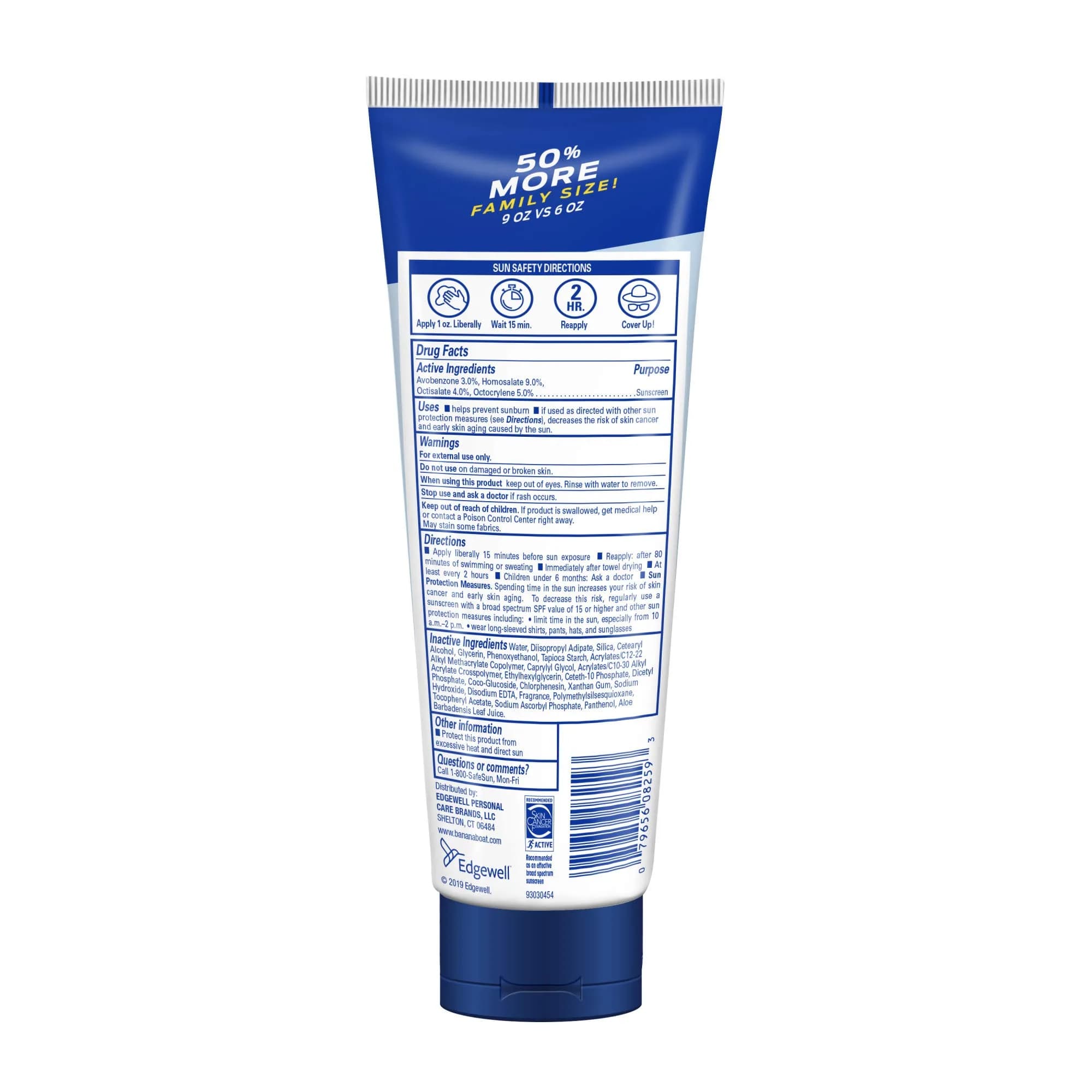 Banana Boat Light As Air Sunscreen Lotion SPF 50, 9oz (266ml) | Broad Spectrum UVA/UVB Protection - view 2
