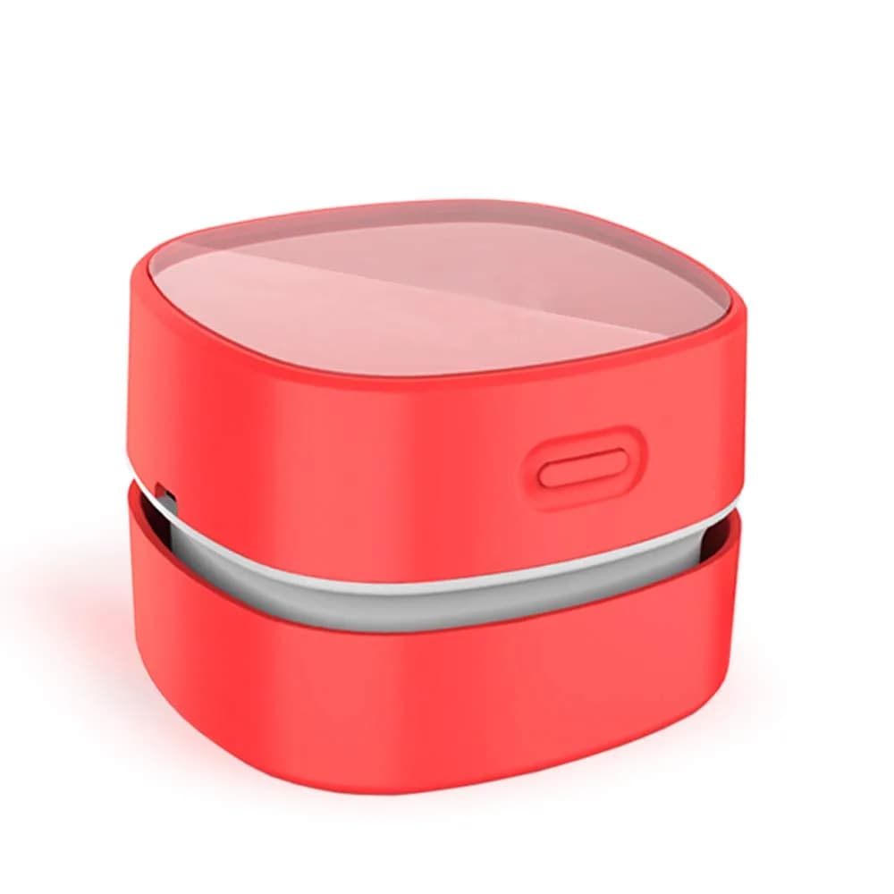 ODISTAR Mini Desktop Vacuum Cleaner Red Charging | Cordless 400 Min Runtime — Red