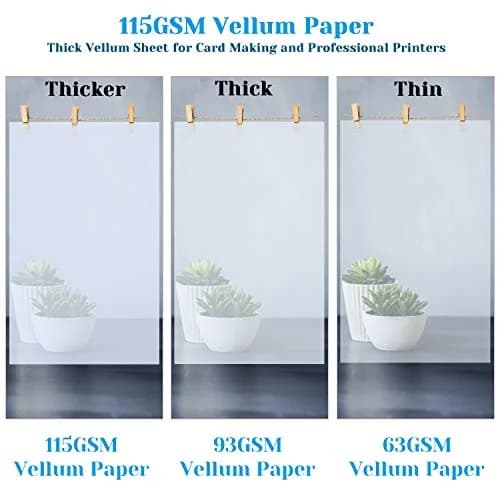 Cridoz Vellum Paper 8.5 x 11 Inches | Translucent Printable Art Paper thumbnail 2