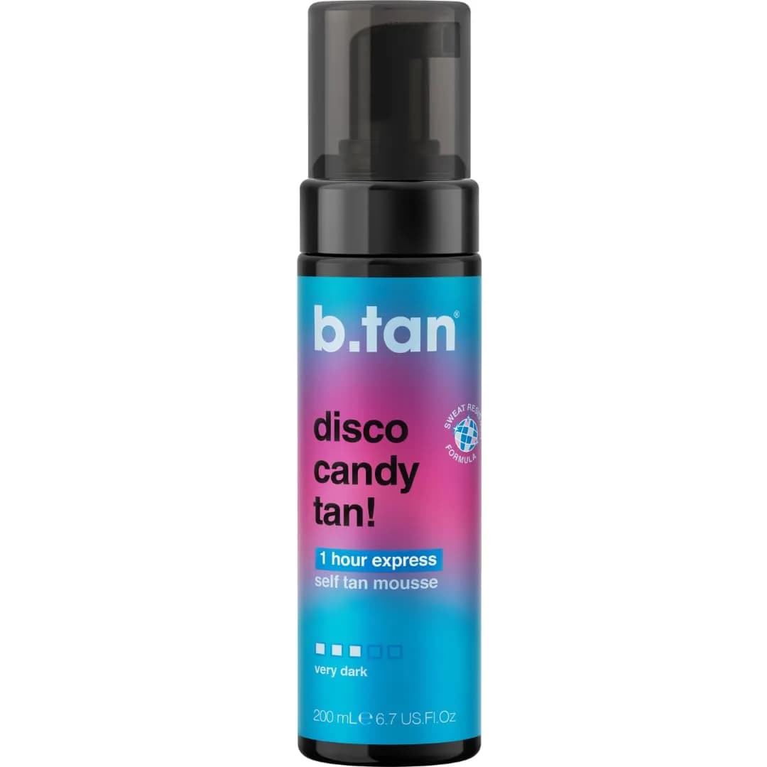 B.TAN Ultra Dark Self Tanner Mousse 197ml (6.7 Fl Oz) | 1 Hour Express Bronzing Fake Tan Foam — Dark