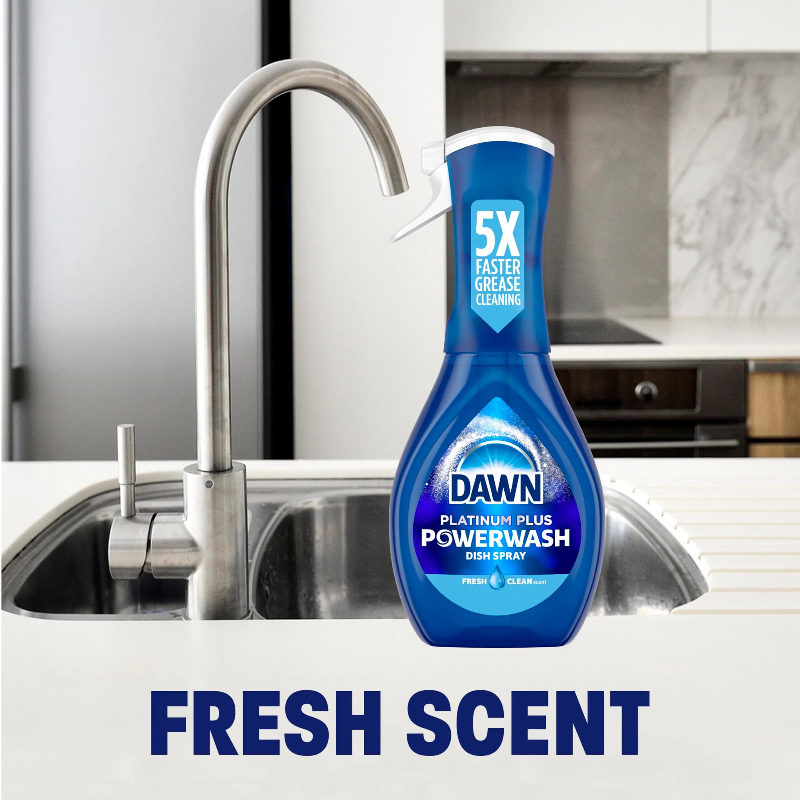 Dawn Powerwash Spray Dish Soap Starter Kit + Refill Fresh 946ml (32 Fl Oz) | Grease-Cutting Cleaning Power - view 9