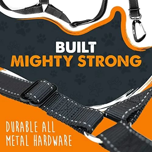 Mighty Paw Dog Seat Belt for Car Headrest | Adjustable Nylon Safety Restraint (70-120 chars) thumbnail 8