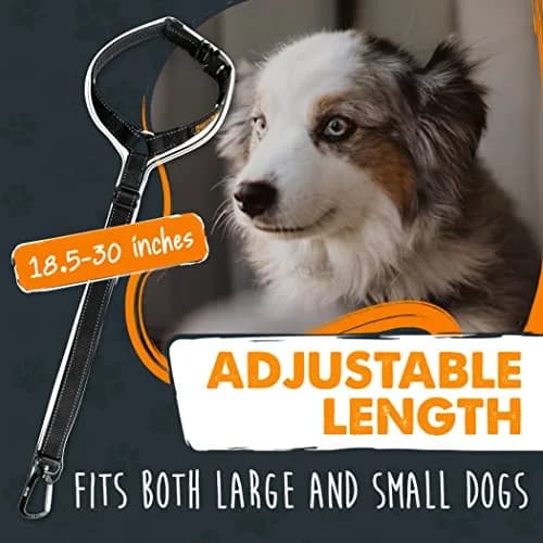 Mighty Paw Dog Seat Belt for Car Headrest | Adjustable Nylon Safety Restraint (70-120 chars) thumbnail 2