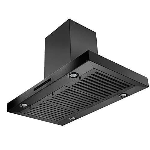 ZLINE Kitchen and Bath 30 in. 400 CFM Convertible Vent Island Range Hood in Black Stainless Steel | Modern Island Mount thumbnail 3