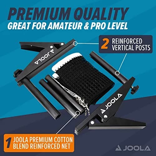 JOOLA Premium Inside Table Tennis Net and Post Set | 72" Regulation Size, Black, Easy Setup thumbnail 4