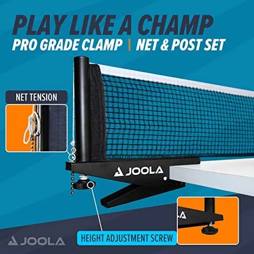 JOOLA Premium Inside Table Tennis Net and Post Set | 72" Regulation Size, Black, Easy Setup thumbnail 2