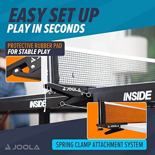 JOOLA Premium Inside Table Tennis Net and Post Set | 72" Regulation Size, Black, Easy Setup thumbnail 3