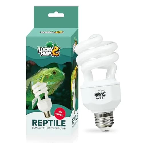 LUCKY HERP UVA UVB Reptile Light 5.0 15W | Tropical UVB 100 Compact Fluorescent Lamp for Lizards, Tortoises, Snakes thumbnail 1