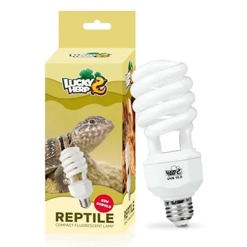 LUCKY HERP UVA UVB Reptile Light 10.0, 23W Compact Fluorescent Lamp | Essential Desert Reptile Lighting thumbnail 1