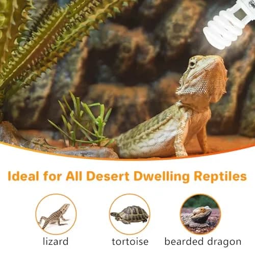 LUCKY HERP UVA UVB Reptile Light 10.0, 23W Compact Fluorescent Lamp | Essential Desert Reptile Lighting thumbnail 7