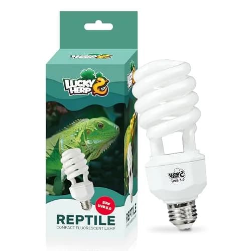 LUCKY HERP UVA UVB Reptile Light 5.0 23W 5% UVB 30% UVA 1265 Lumens | Essential for Reptile Health & Growth thumbnail 1