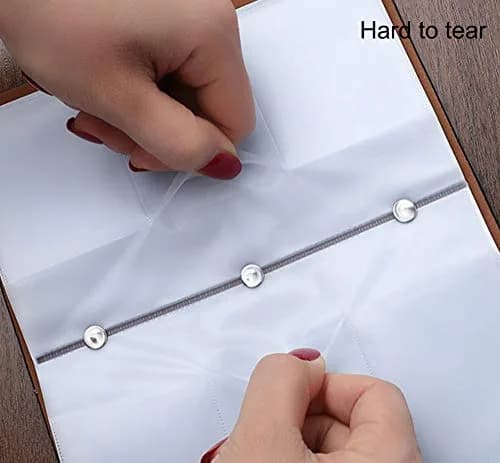 JERLA RFID Credit Card Holder Book 96 Card Slots (18.54cm x 10.92cm x 2.49cm) | Genuine PU Leather Organizer thumbnail 5