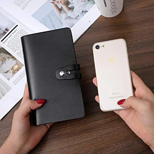 JERLA RFID Credit Card Holder Book 96 Card Slots (18.54cm x 10.92cm x 2.49cm) | Genuine PU Leather Organizer thumbnail 6