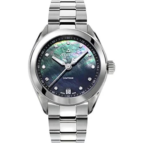 Alpina Ladies' Swiss Quartz Watch 34mm | Diamonds & Mother-of-Pearl Dial, Sapphire Crystal thumbnail 1
