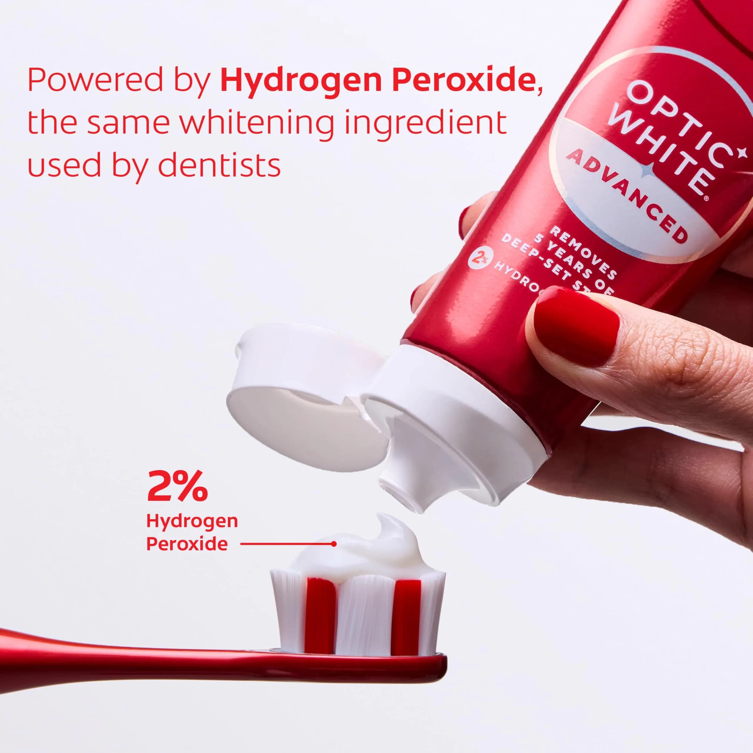 Colgate Optic White Advanced Hydrogen Peroxide Toothpaste 3.2 oz (9.6 oz Total) | Clinically Proven Whitening - view 7