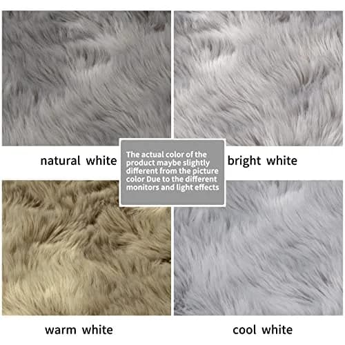 SERISSA Fluffy Faux Sheepskin Fur Area Rug 2ft x 4ft | Soft, Hypoallergenic, Modern Decor thumbnail 6