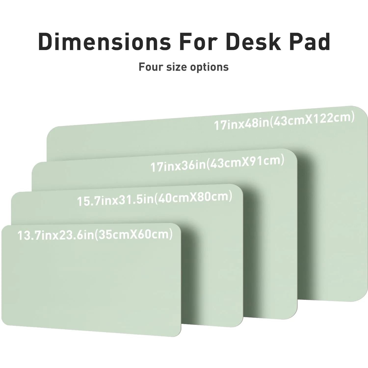 Aothia PU Leather Desk Pad Protector with Suede Base, 35 x 17 Inches, Brown | Protects Your Desk Surface - view 6