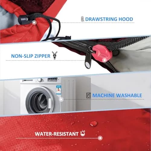 oaskys Camping Sleeping Bag - 3 Season Waterproof & Lightweight | Suitable for Adults & Kids thumbnail 5
