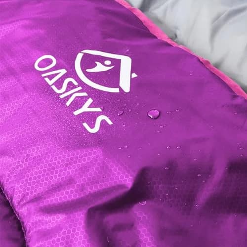 oaskys Camping Sleeping Bag - 3 Season Warm & Cool Weather | Waterproof & Lightweight for Adults & Kids thumbnail 8