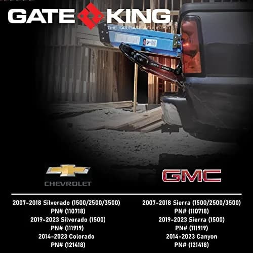 GATE KING Ratcheting Multi Position Pickup Truck Tailgate Adjuster 2007-2018 | Made in USA thumbnail 5